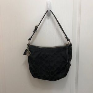 Coach black signature C purse